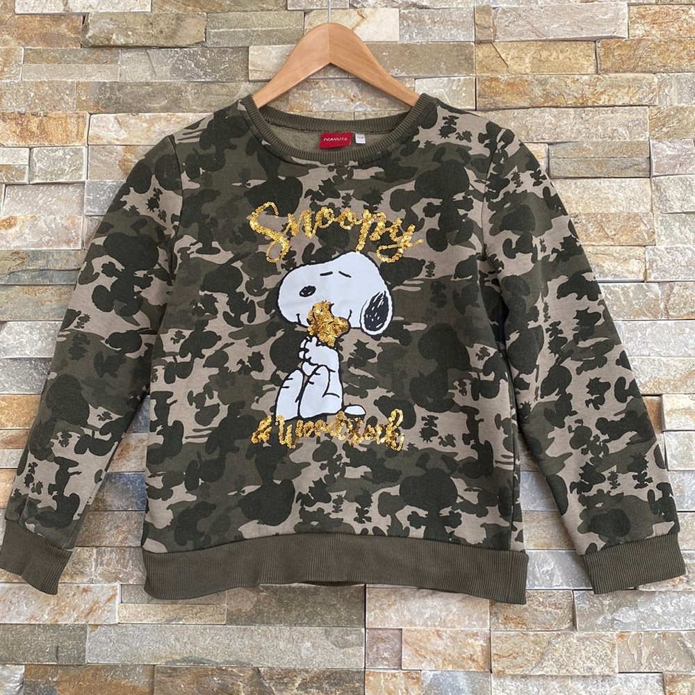 Snoopy & Woodstock Camouflage Sweatshirt